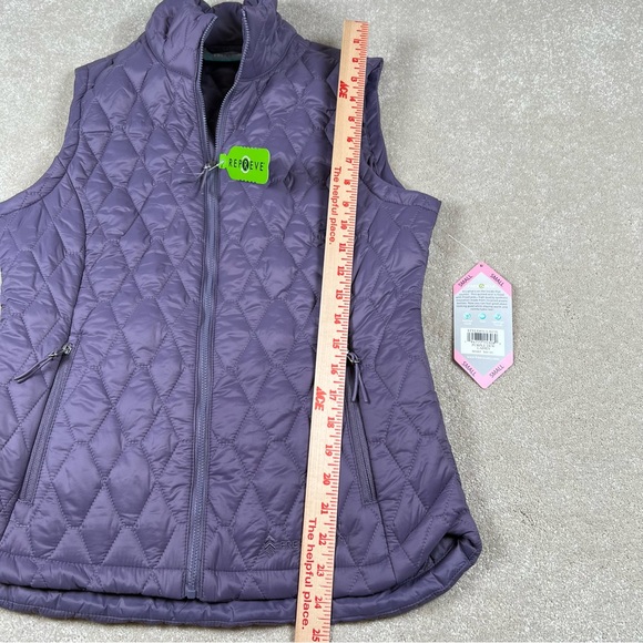 Lightweight Puffer Vest Quilted Purple NWT Zip Up Repreve Free Country Women's S - Picture 11 of 14